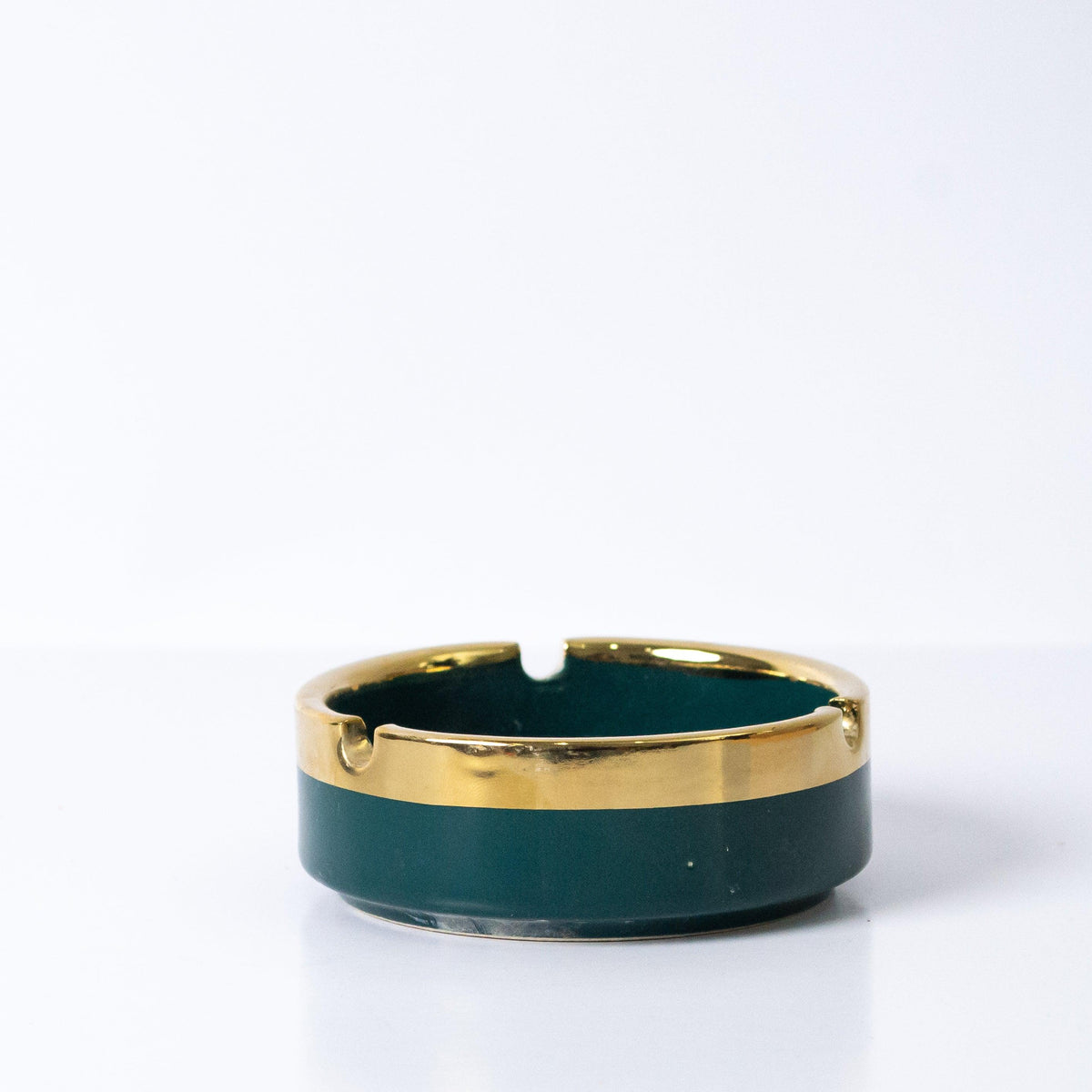 Emerald Green Porcelain Ashtray - HomeHatchpk