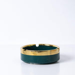 Emerald Green Porcelain Ashtray - HomeHatchpk