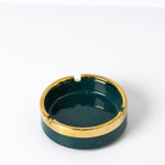 Emerald Green Porcelain Ashtray - HomeHatchpk