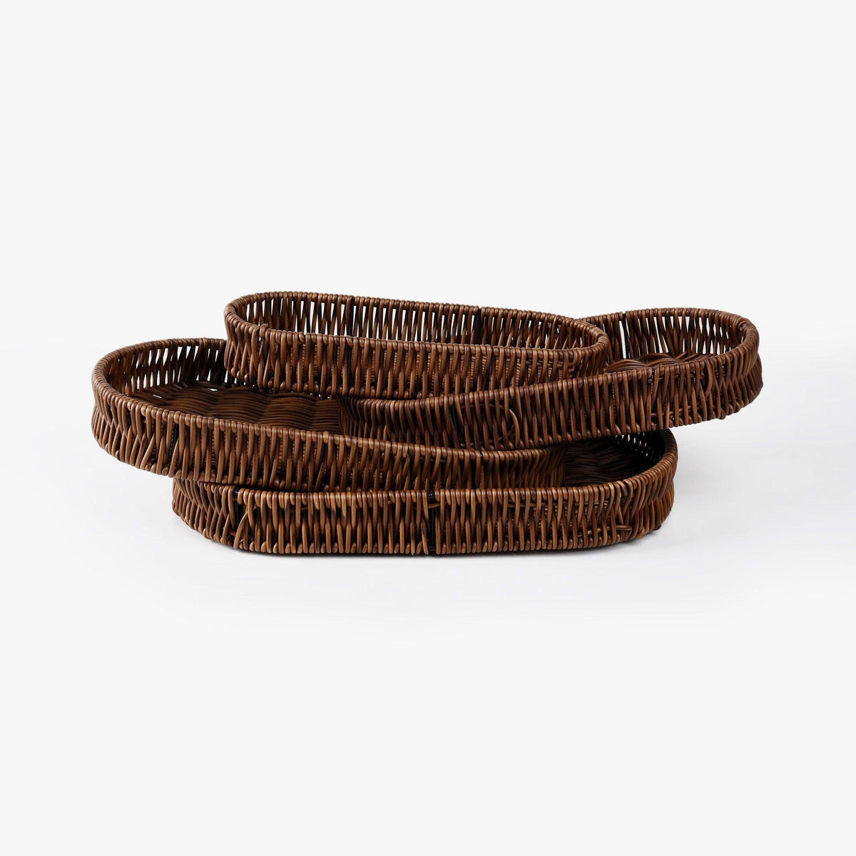 Oval Wicker Nested Basket - Set of Four - HomeHatchpk