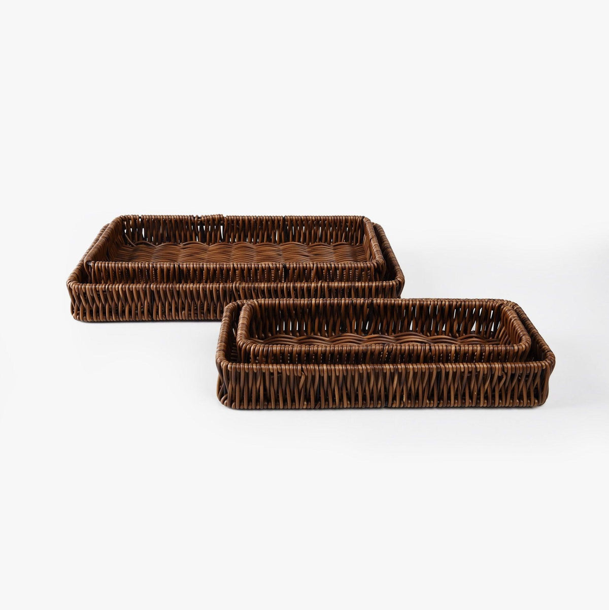 Rectangular Wicker Nested Basket Set - HomeHatchpk