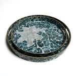 Sea Green Pattern Design Serving Tray | Décor Tray
