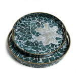 Sea Green Pattern Design Serving Tray | Décor Tray