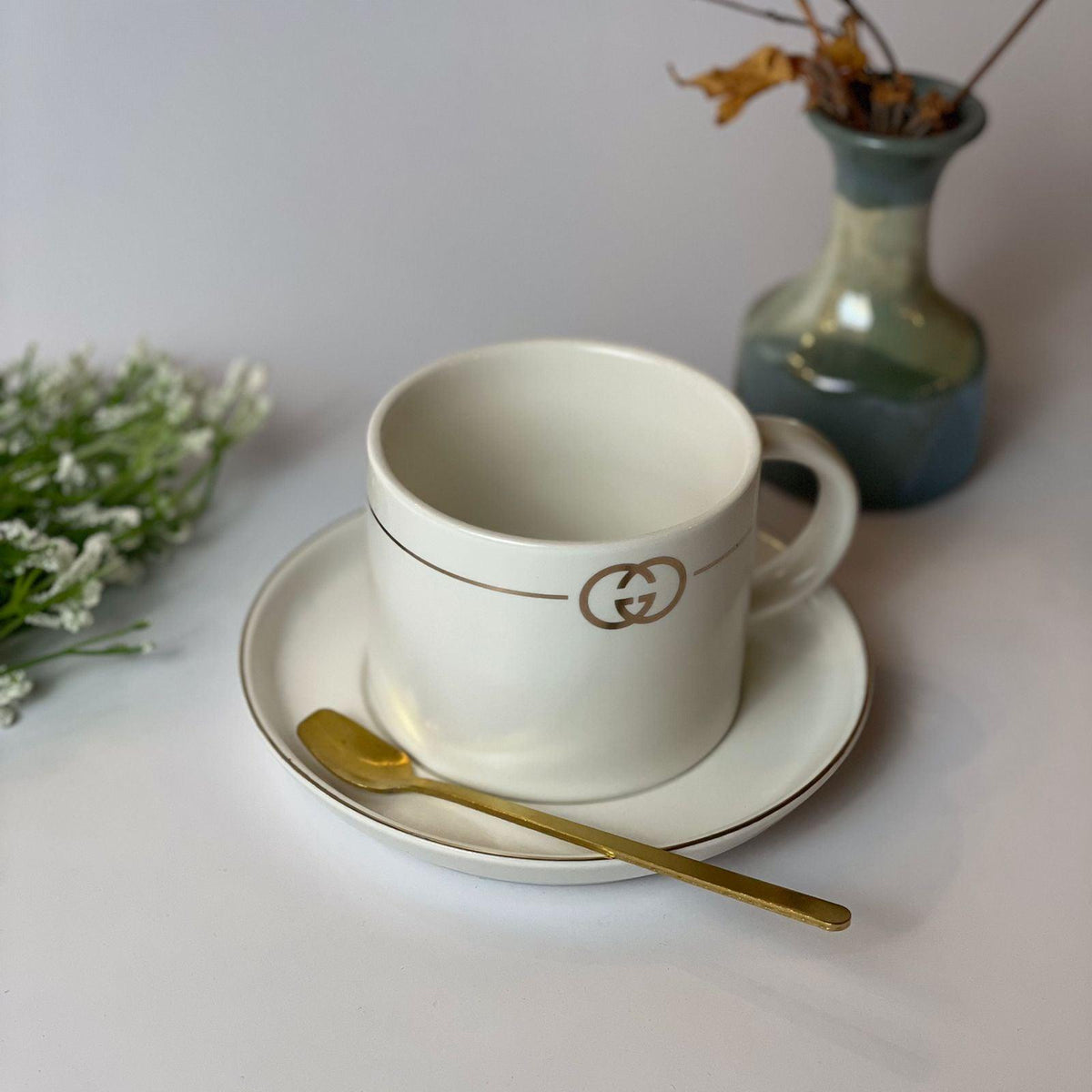 Gucci Cup With Saucer And Spoon - HomeHatchpk