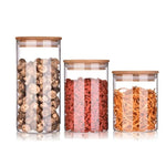 Bamboo Lid Airtight Glass Storage Containers/Jars - HomeHatchpk