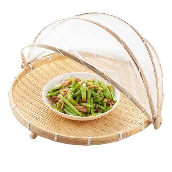 Round Handmade Bamboo Tent Basket - HomeHatchpk