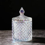 Crystal Glass Candy Jar With Lid | Home Decor - HomeHatchpk
