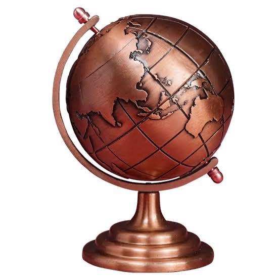 Retro Rotating Globe Metal Model | Home Décor - HomeHatchpk