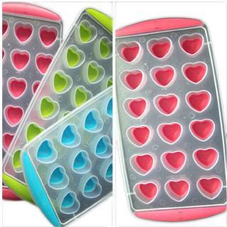 Silicone Heart Shaped Ice Cube Tray with Easy Pop Out - HomeHatchpk