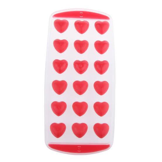Silicone Heart Shaped Ice Cube Tray with Easy Pop Out - HomeHatchpk
