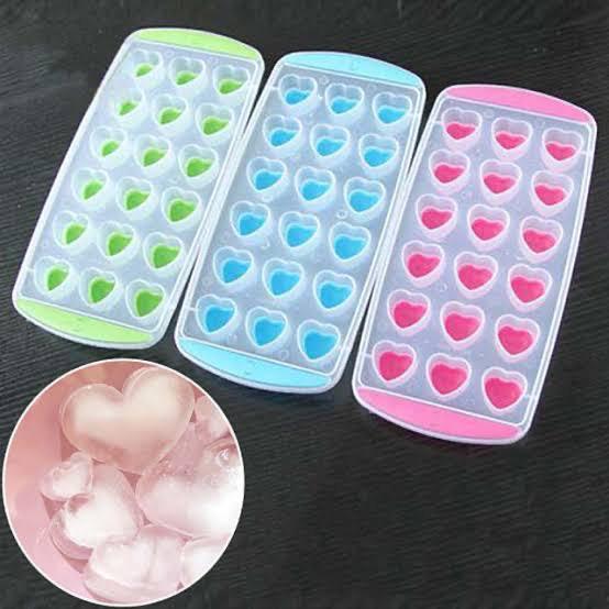 Silicone Heart Shaped Ice Cube Tray with Easy Pop Out - HomeHatchpk