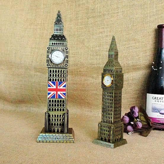 Big Ben Clock Tower Metal Model With Working Clock | Home Décor - HomeHatchpk