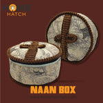 Floral Pattern Round Naan/Roti Box - HomeHatchpk