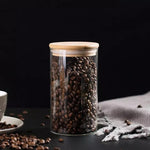 270ml Bamboo Lid Air Tight Spice Jar | Dry Fruit Container - HomeHatchpk