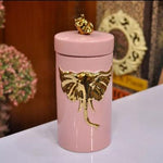 Ceramic Animal Motif Candy Jar | Ginger Jar | Center Piece