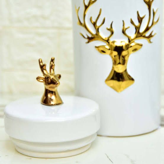 Ceramic Animal Motif Candy Jar | Ginger Jar | Center Piece