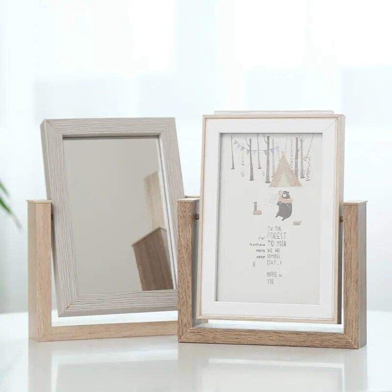 Rotating Vertical Mirror Photo Frame | Home Décor - HomeHatchpk