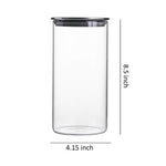 3Pcs Steel Lid Airtight Glass Storage Containers/Jars - HomeHatchpk