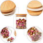 270ml Bamboo Lid Air Tight Spice Jar | Dry Fruit Container - HomeHatchpk