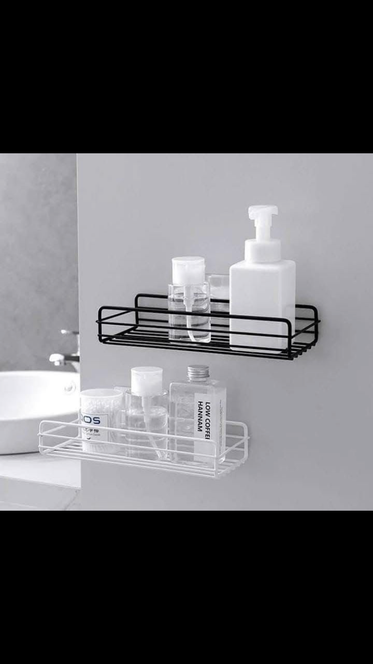 Metal Wall Mounted Organizer Shelf | Shower Caddy