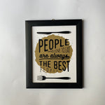 "People Who Love to Eat" Wall Art | Wall Décor - HomeHatchpk