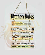 Kitchen Rules Wall Hanging | Wall Décor | Home Décor - HomeHatchpk