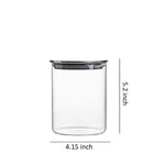 3Pcs Steel Lid Airtight Glass Storage Containers/Jars - HomeHatchpk