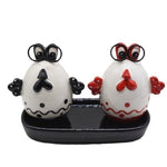 Hen Egg Design Salt and Pepper Shaker Set with Tray - HomeHatchpk