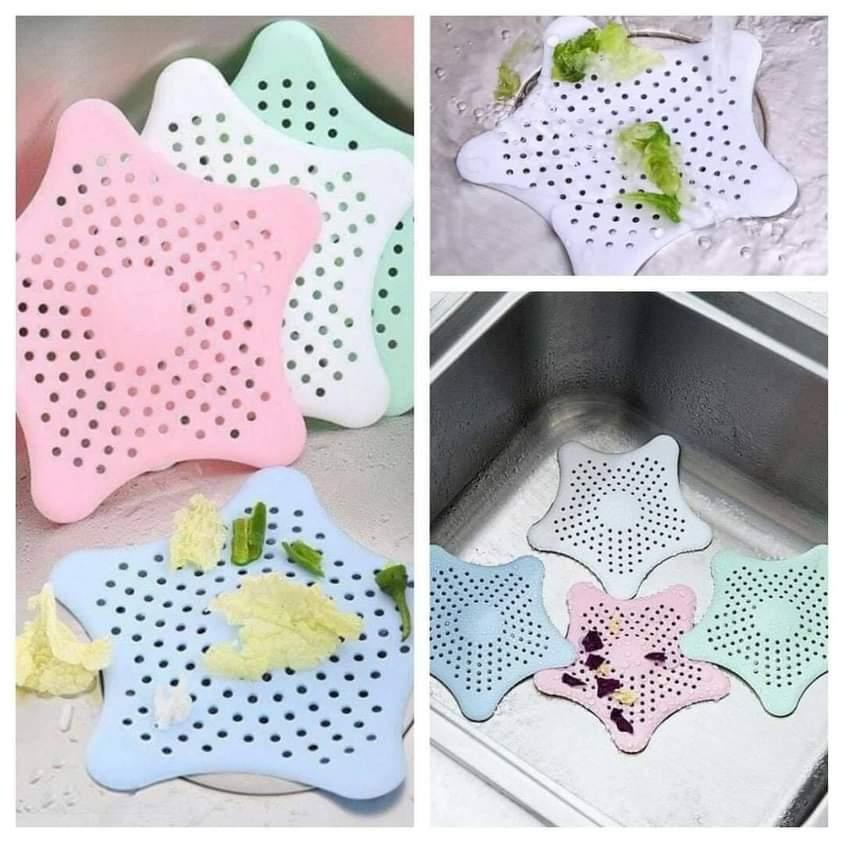 Modulyss Silicone Star Shaped Sink Filter Bathroom Hair Catcher