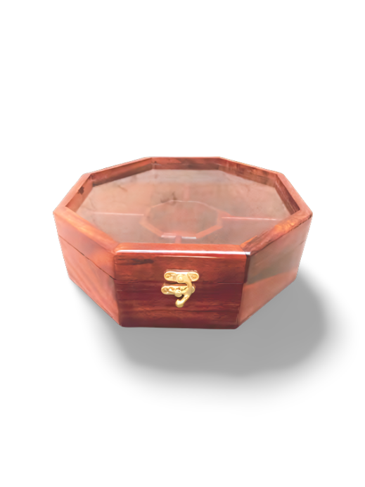 Sheesham Hexagonal Dry Fruit Serving Box | Masala Box