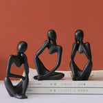 Black Thinking Mannequins Set | Figurine | Home Décor - HomeHatchpk