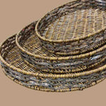 Wicker Nested Basket Set of 3 | Braided Trays