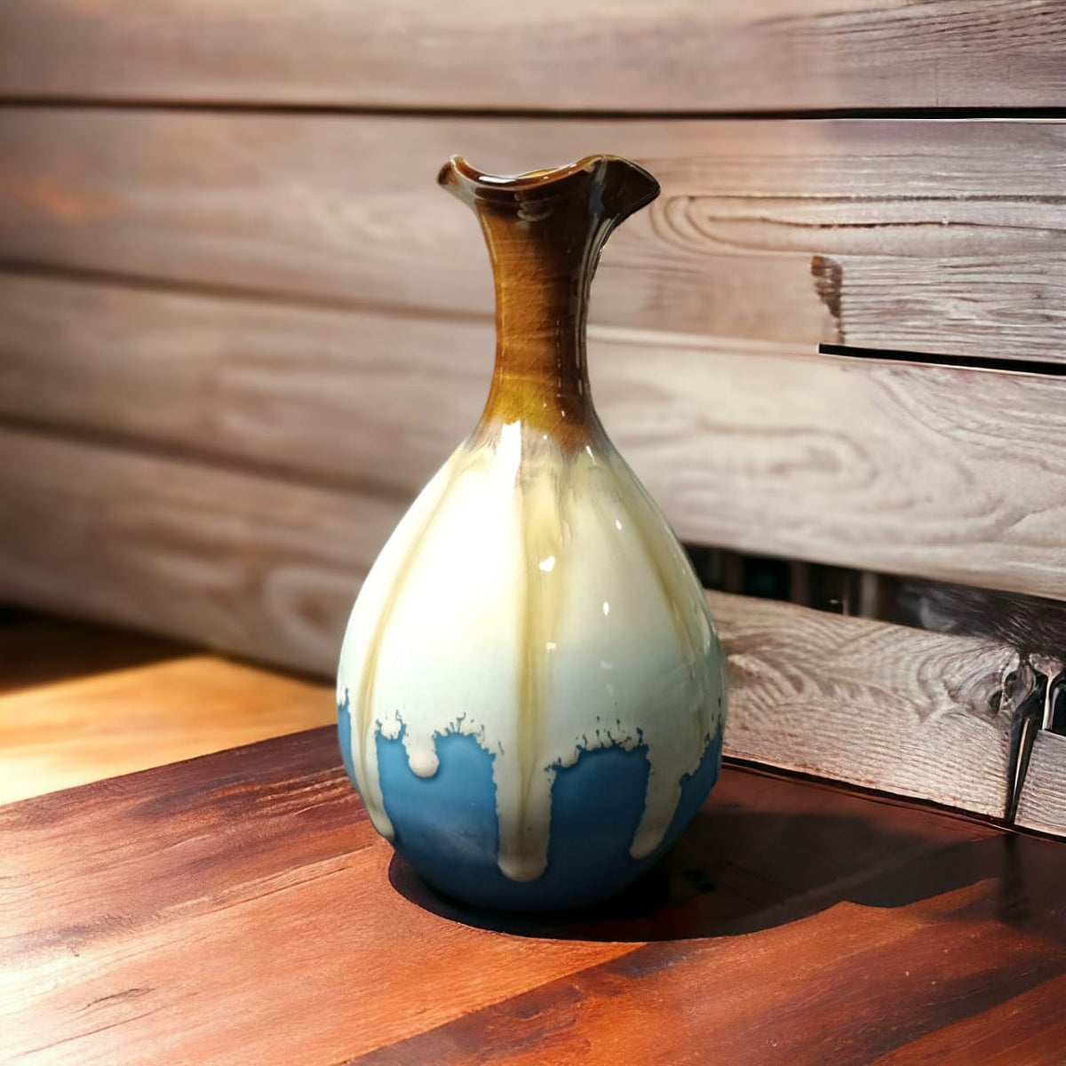 Mediterranean Glazed Ceramic Vase | Home Decor | Pots & Vases