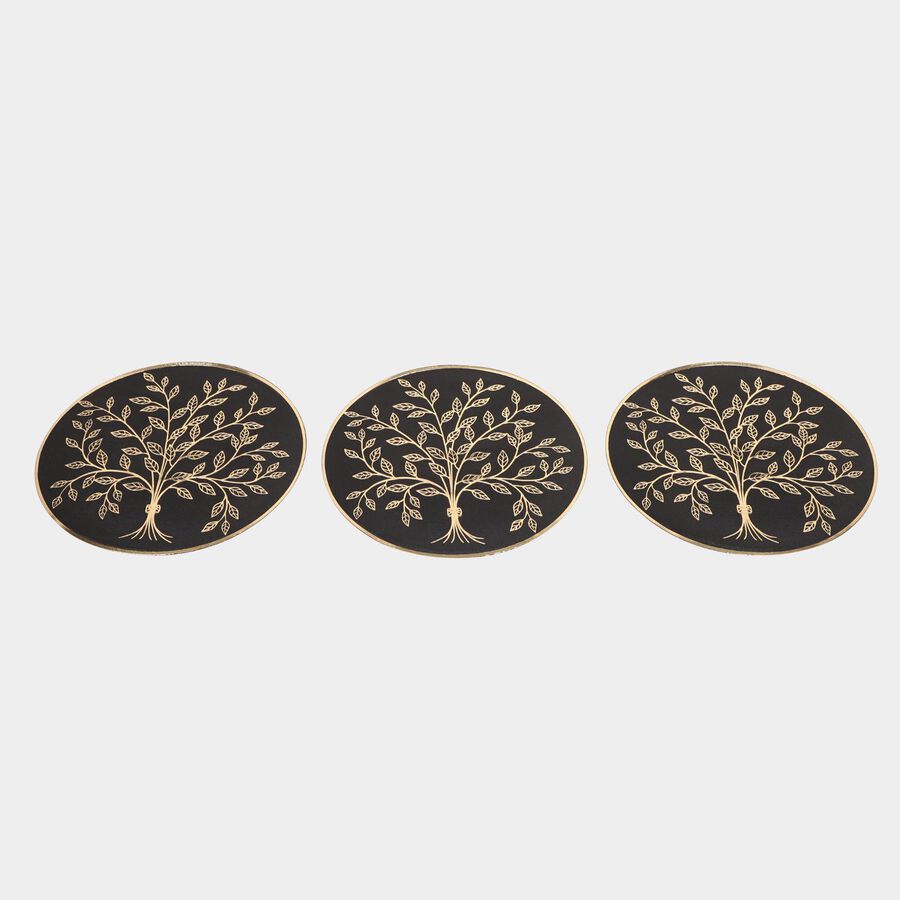 Gold Floral Circular Table Mat | Placemats