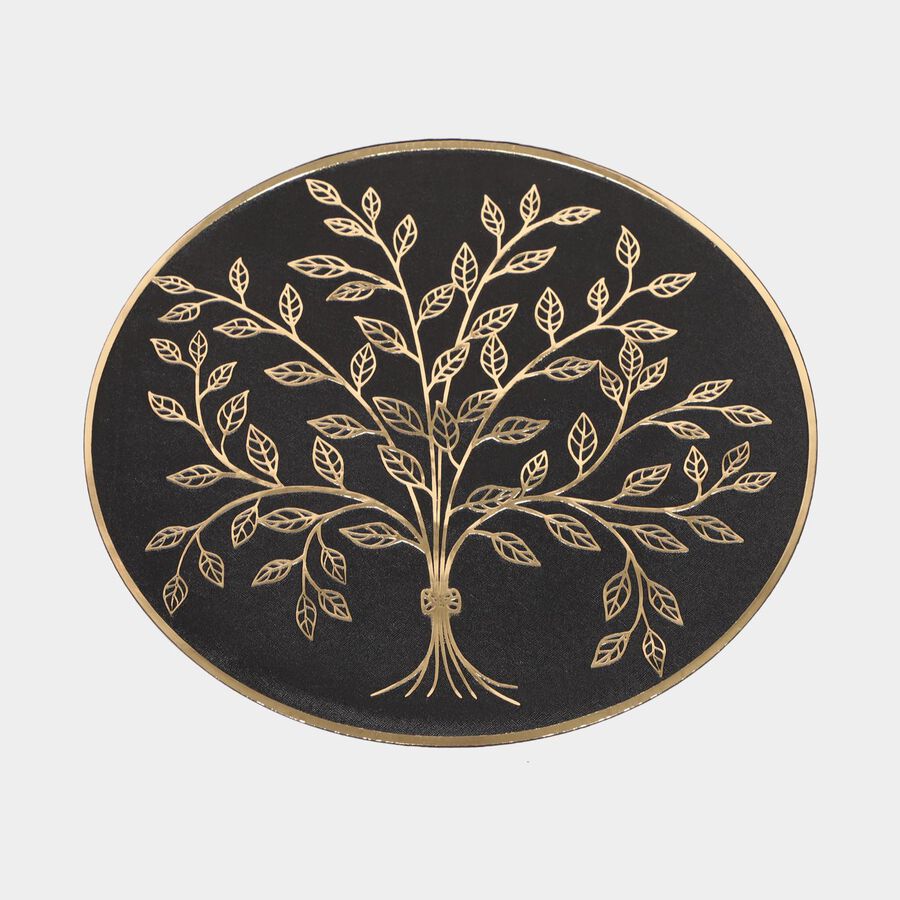 Gold Floral Circular Table Mat | Placemats