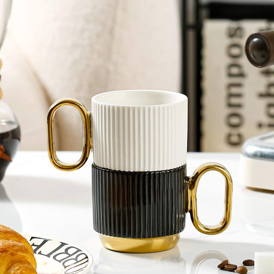 Nordic Lines Ceramic Coffee Cup