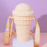 Cone Ice Cream Water Bottle Sipper 500ML