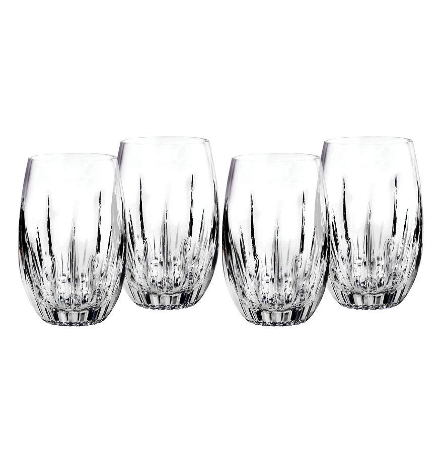Delisoga Lined Transparent Drinking Glass - Set of 6