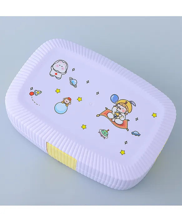 Space Theme Inside Steel Lunch Box