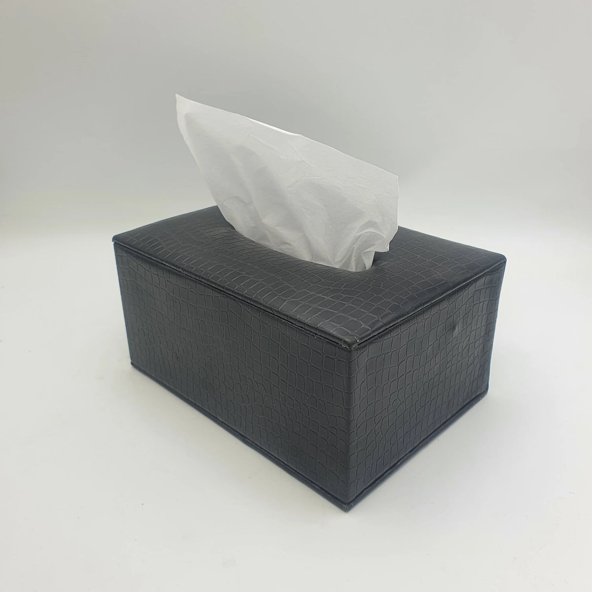 Rectangular Leather Tissue Box