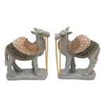 Decorative Camel Figurine – Handcrafted Statue with Colorful Saddle