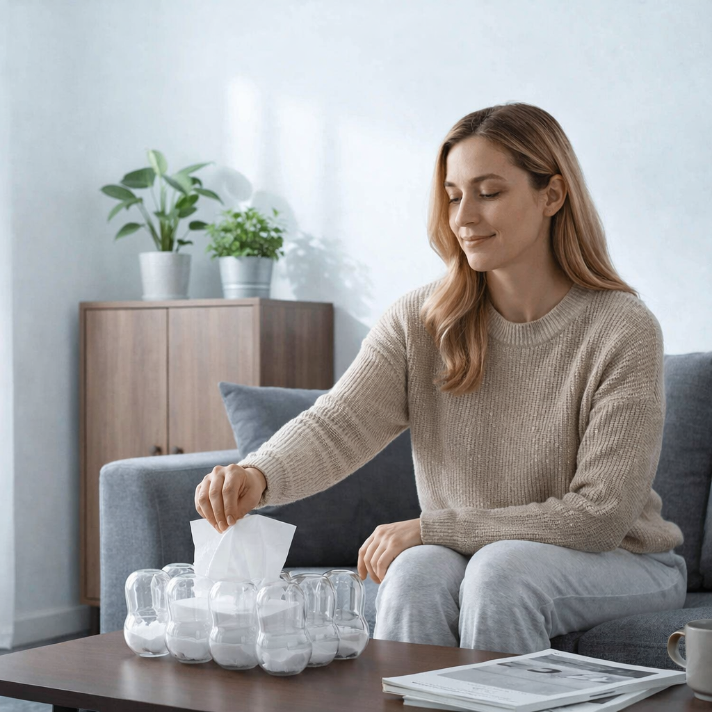 Nordic Design Transparent Bubble Tissue Box