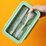 1400ml Lunch Box With Spoon and Chopsticks