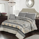 Off white-6pc Summer Comforter set (Light Filling)