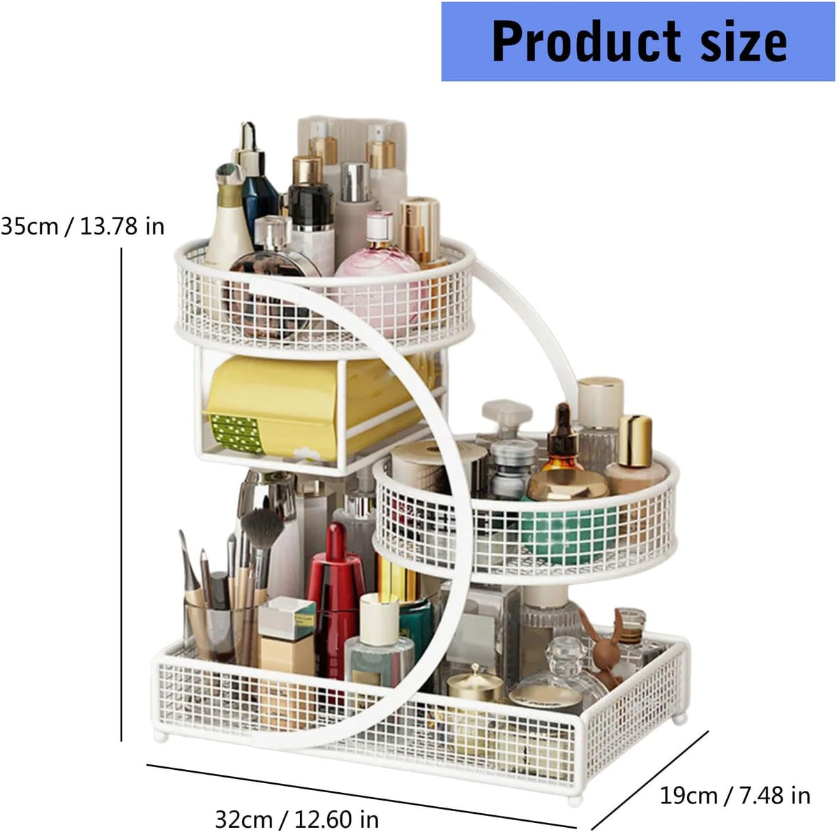 3-Tier Metal Storage Organizer Rack Pakistan – Durable Multi-Purpose Metal Shelf for Kitchen, Bathroom & Office