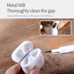 3-in-1 Gadgets Cleaning Pen Compact Cleaning Kit with Soft Brush and Pin