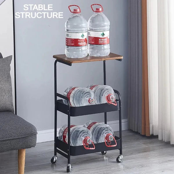 3-tier-metal-rolling-cart-with-wooden-top-248574