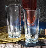 Delisoga Long Transparent Drinking Glass - Set of 6