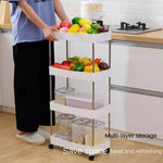 4 tier slim storage trolley organizer cart for kitchen and bathroom in Pakistan