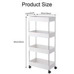 4 tier slim storage trolley organizer cart for kitchen and bathroom in Pakistan